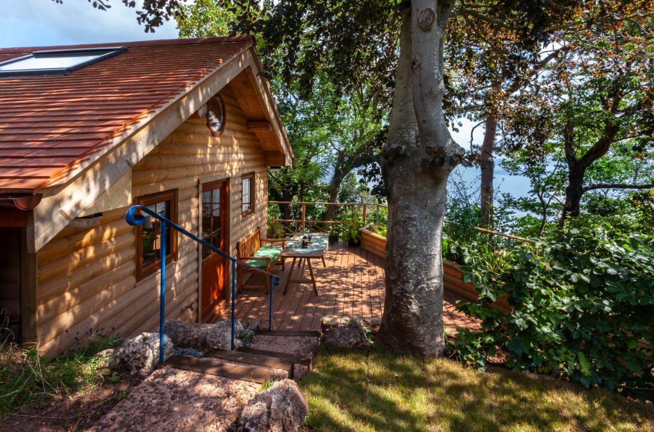 Porthole Log Cabin Minehead Exterior foto
